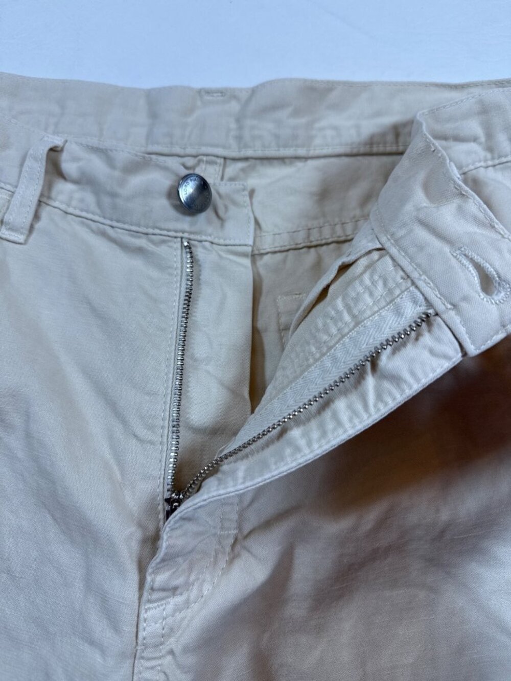 Loro Piana Mens Khaki Beige Casual Chino Pants 32X27 Straight-Leg Blend (PP581) - Picture 9 of 16